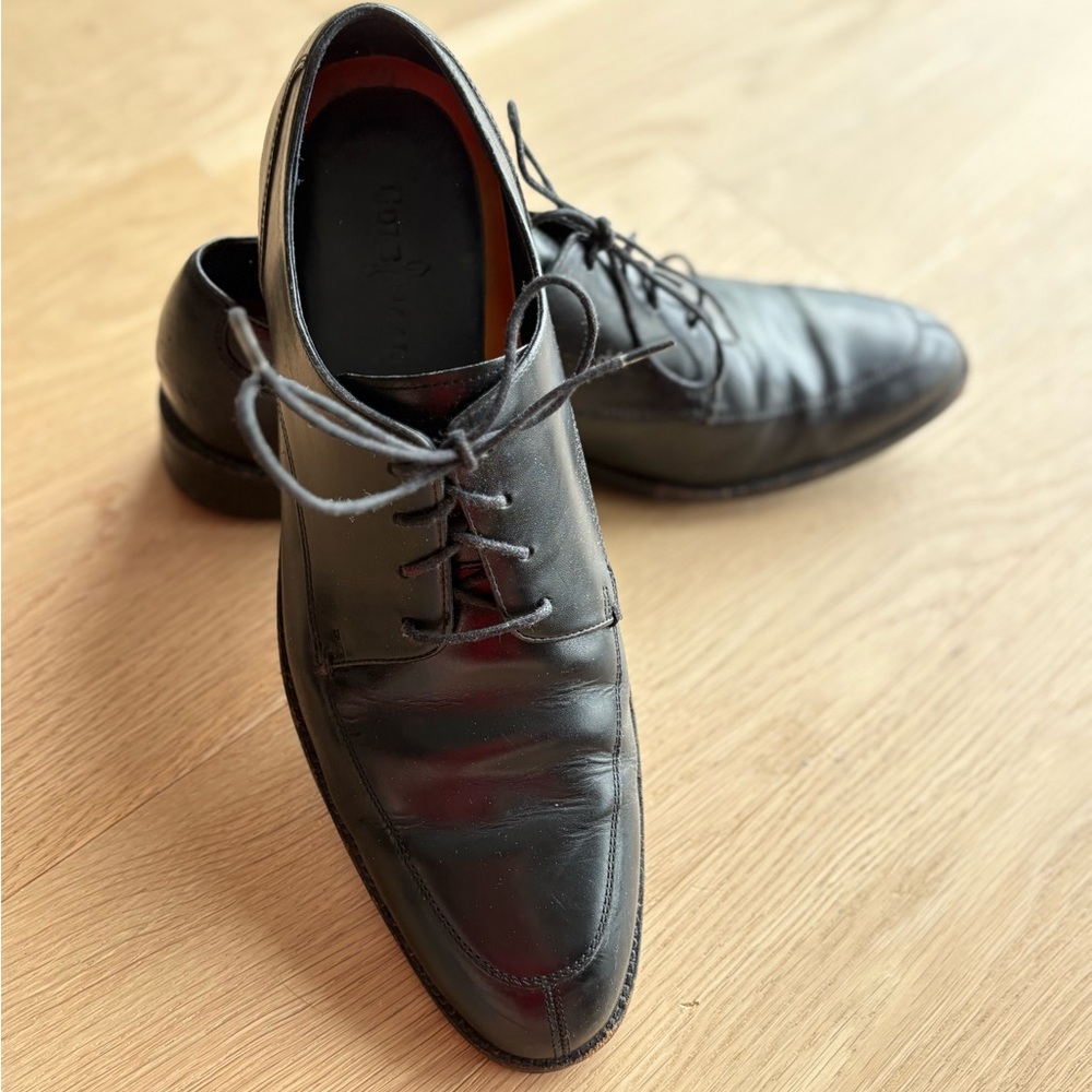 Cole Haan Black Leather Men's Oxfords